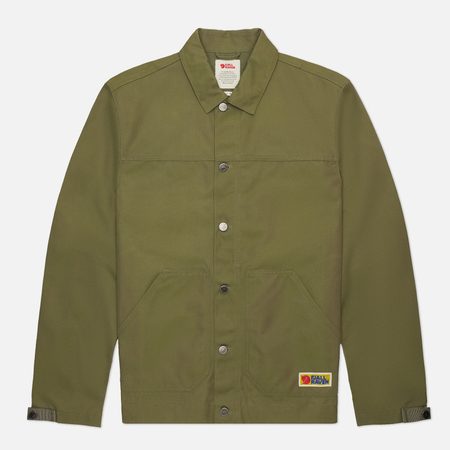 Мужская куртка ветровка Fjallraven Vardag, цвет зелёный