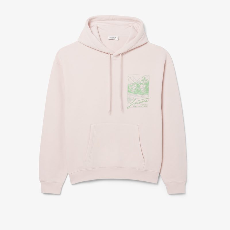 Мужской хлопковый свитшот Lacoste свободного кроя 4