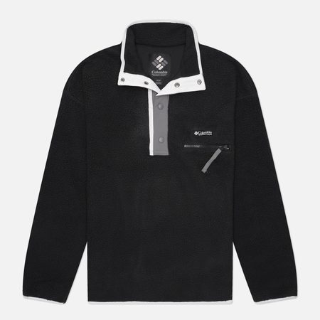 Мужская толстовка Columbia Sportswear Helvetia II Half Snap Fleece, цвет чёрный