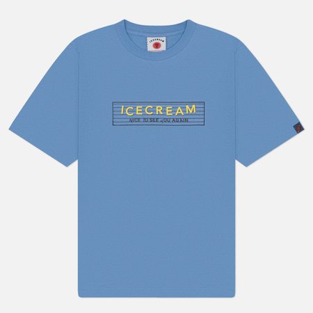 Мужская футболка ICECREAM Nice To See You, цвет голубой
