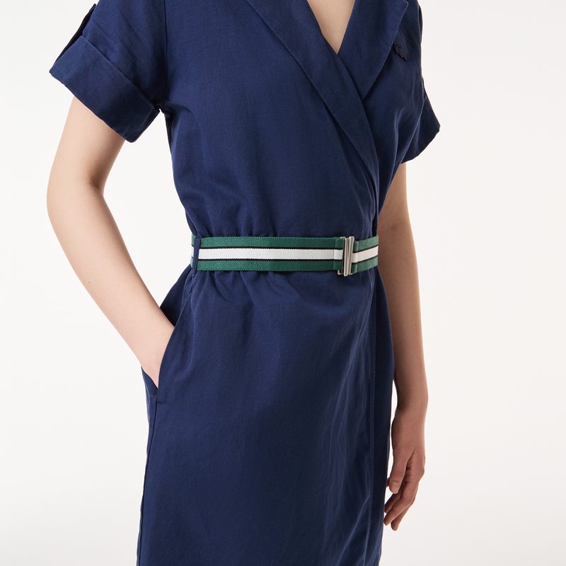 Лёгкое платье Lacoste с поясом 4