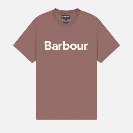 Мужская футболка Barbour Big Printed Logo, цвет коричневый