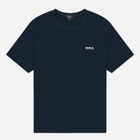 Мужская футболка A.P.C. Boxy Petit V.P.C., цвет синий