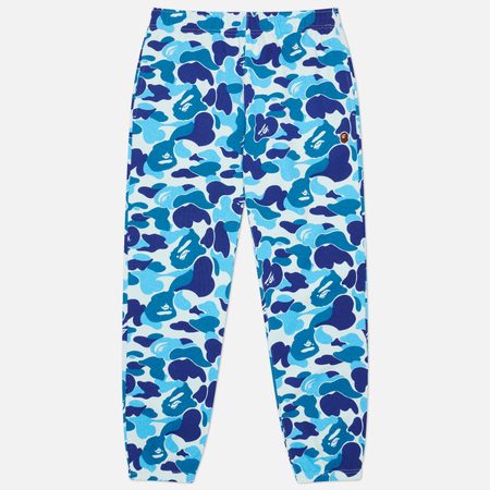 Мужские брюки A Bathing Ape ABC Camo Ape Head One Point, цвет синий