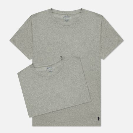 Комплект мужских футболок Polo Ralph Lauren BCI Cotton/Elastane Classic Crew Neck 2-Pack, цвет серый