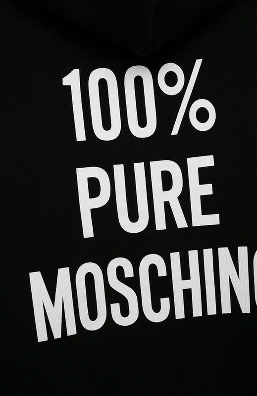 Хлопковое худи Moschino 3