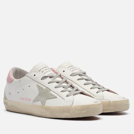 Женские кроссовки Golden Goose Super-Star Suede Star, цвет белый
