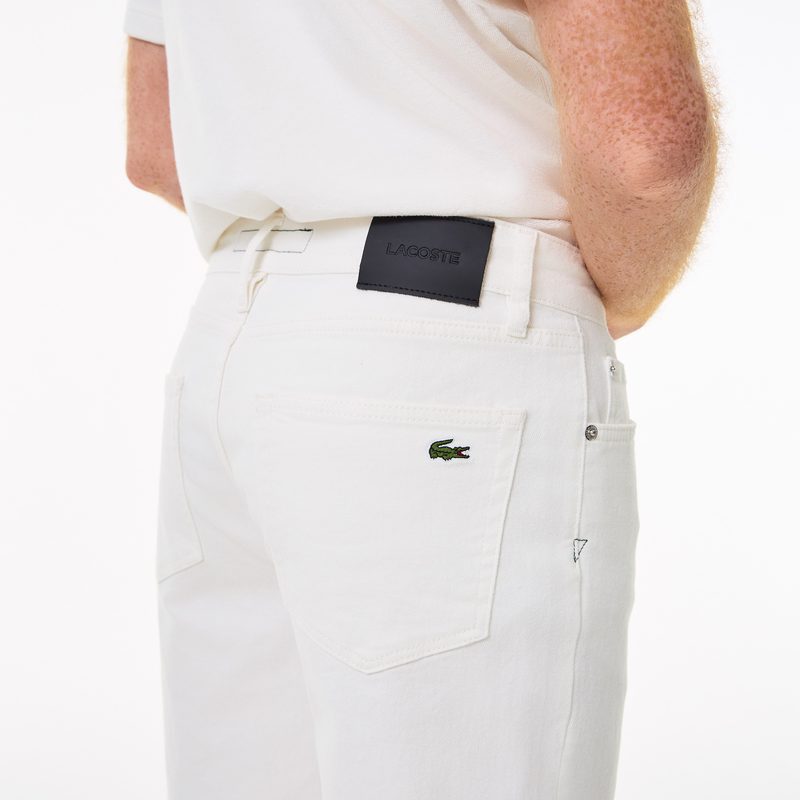 Мужские джинсовые шорты Lacoste приталенного кроя 4