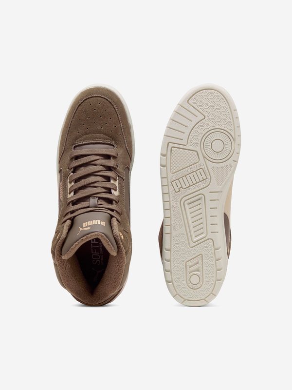 Кеды утепленные женские PUMA Shuffle Downtown Mid Wtr, Коричневый 5