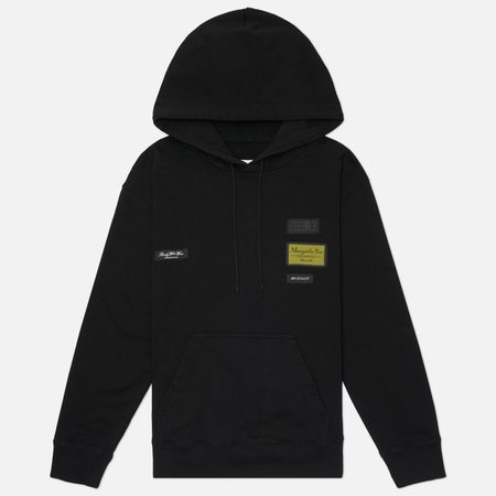 Женская толстовка Maison Margiela MM6 Label Patch Hoodie, цвет чёрный