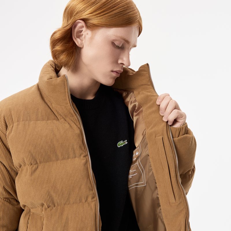 Мужская вельветовая куртка-пуховик Lacoste 4