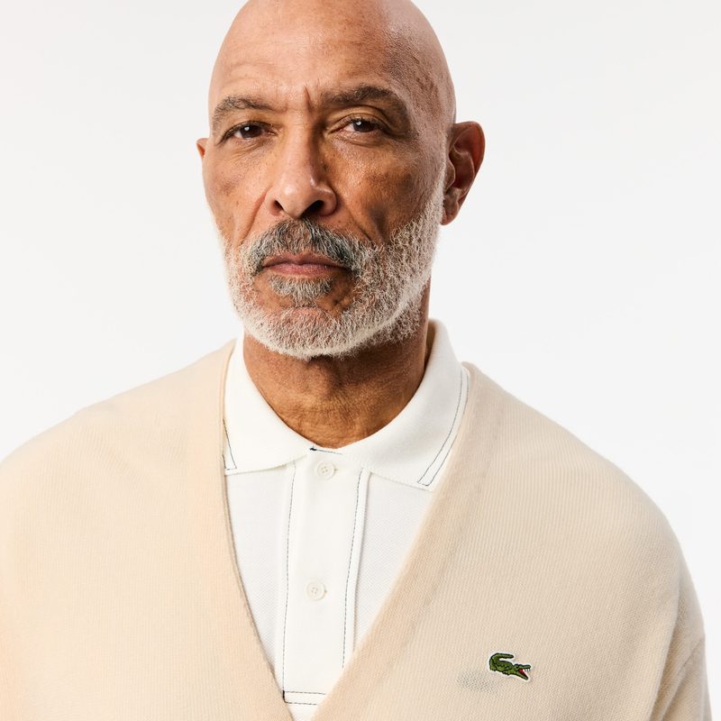 Мужской шерстяной кардиган Lacoste свободного кроя 3