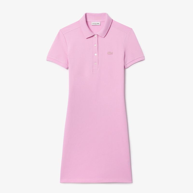Женское платье-поло Lacoste приталенного кроя 5