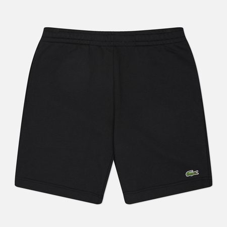 Мужские шорты Lacoste Regular Fit Fleece Logo, цвет чёрный