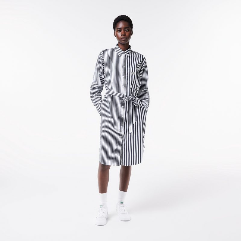 Женское платье-рубашка Lacoste оверсайз