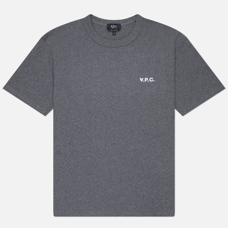 Мужская футболка A.P.C. Boxy Petit V.P.C., цвет серый