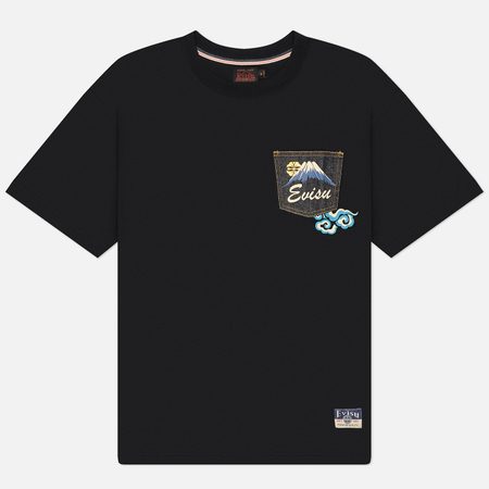 Мужская футболка Evisu Godhead Lion Dance Print, цвет чёрный