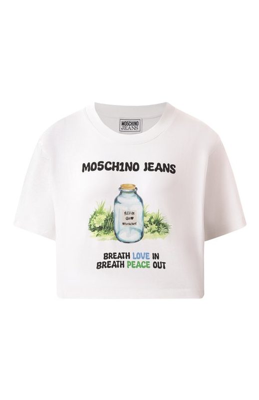 Хлопковая футболка M05CH1NO Jeans