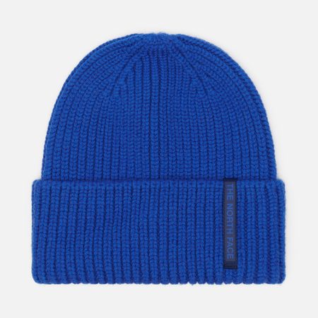Шапка The North Face Wool Blend, цвет синий
