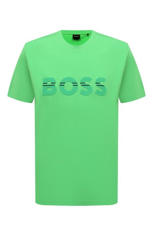 Хлопковая футболка BOSS Green