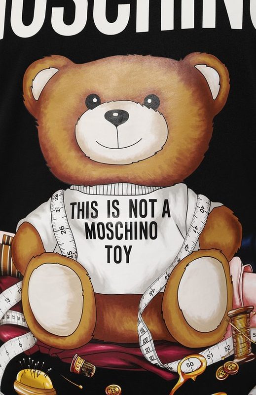 Хлопковая футболка Moschino 5