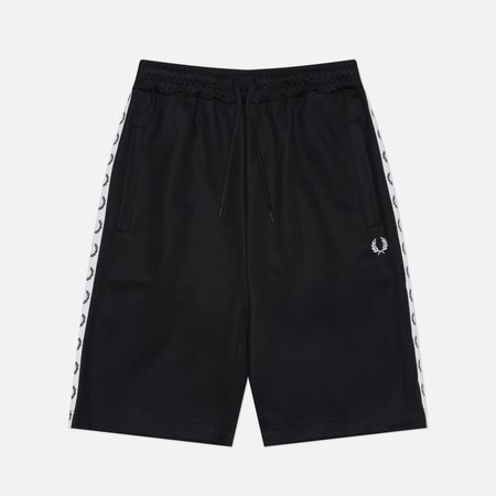 Мужские шорты Fred Perry Taped Tricot, цвет чёрный