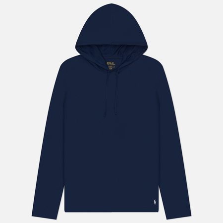 Мужской лонгслив Polo Ralph Lauren BCI Liquid Cotton Sleep Top Hoodie, цвет синий