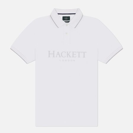 Мужское поло Hackett Heritage Essential Hackett, цвет белый
