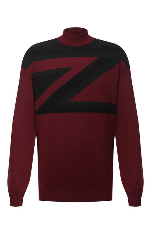 Водолазка из шерсти и шелка Zilli Sport