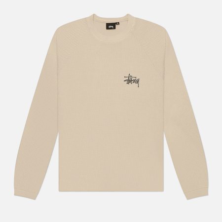 Мужской лонгслив Stussy Basic Stussy Thermal, цвет белый