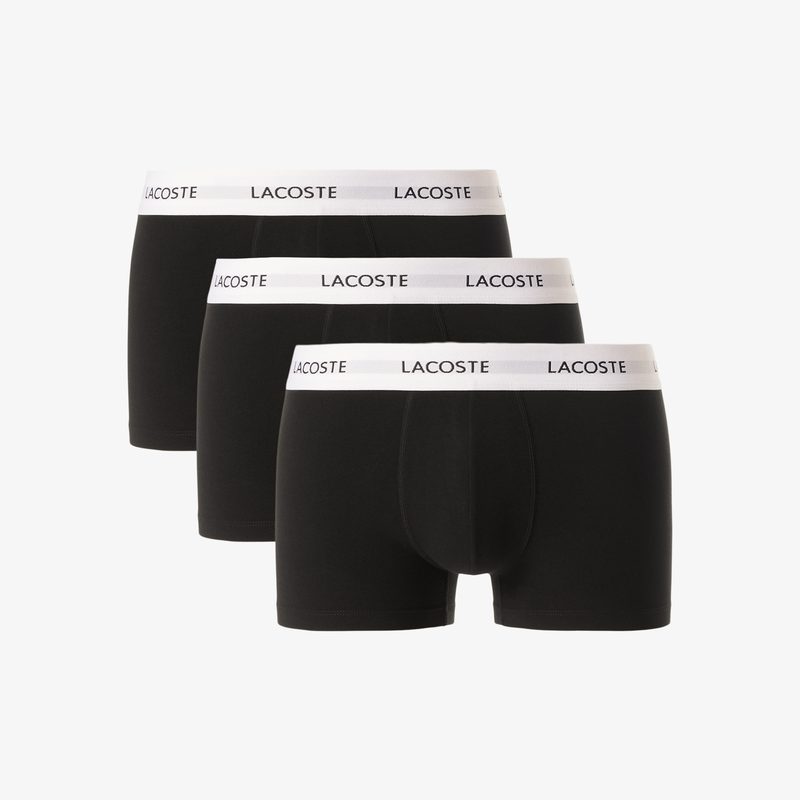 Мужское эластичное нижнее бельё Lacoste из хлопка (3 ед.) 5