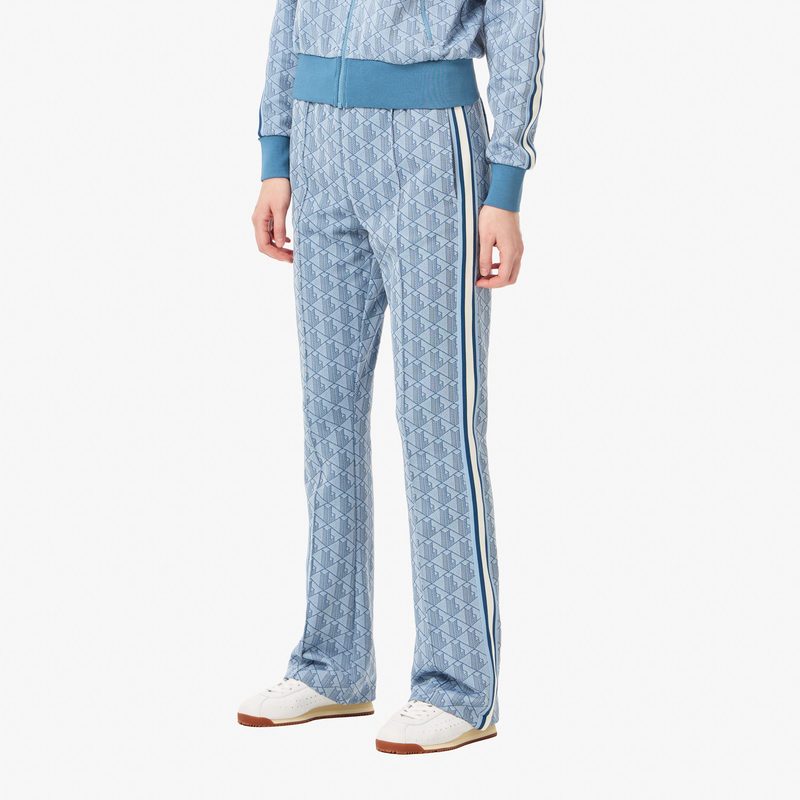Женские расклешенные спортивные брюки Lacoste с монограммой 5