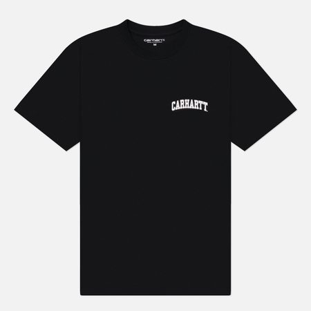 Мужская футболка Carhartt WIP University Script Regular, цвет чёрный
