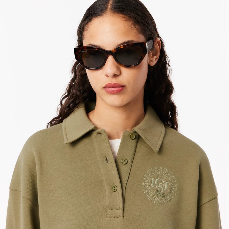 Женская флисовая толстовка-поло Lacoste 3