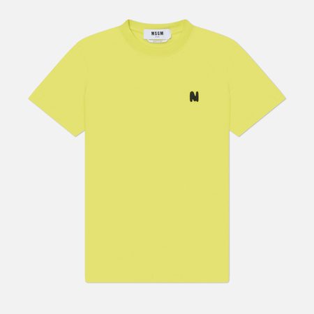 Женская футболка MSGM The M Wave, цвет зелёный