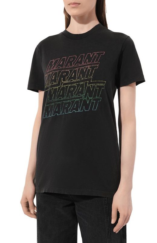 Хлопковая футболка Isabel Marant Etoile 3