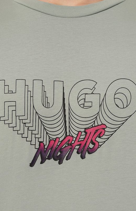 Хлопковая футболка HUGO Blue 5