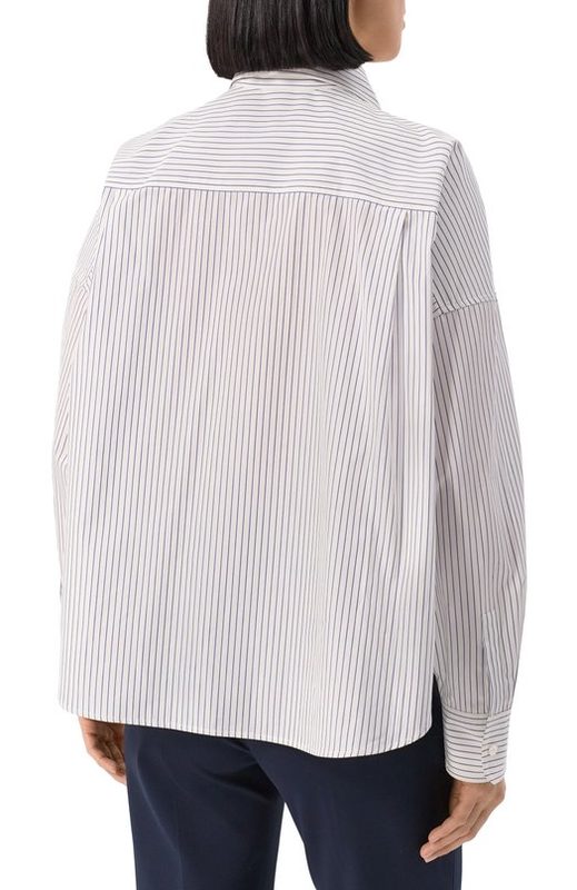 Хлопковая рубашка Weekend Max Mara 4