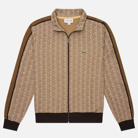 Мужская толстовка Lacoste Logo Embroidered, цвет коричневый