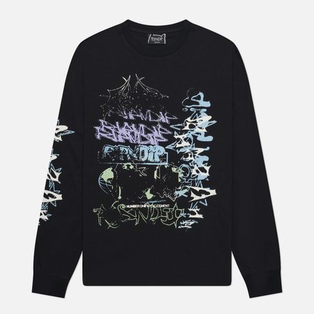 Мужской лонгслив RIPNDIP World Wide Madness, цвет чёрный