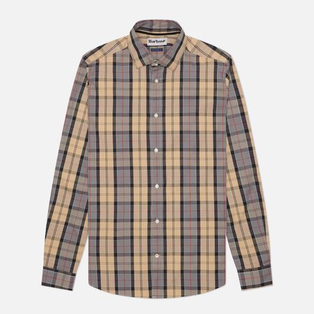 Мужская рубашка Barbour Kenton Tailored, цвет бежевый
