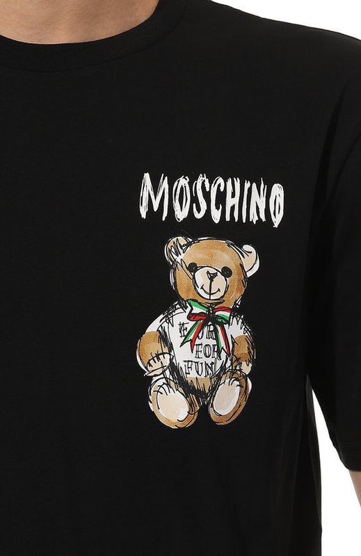 Хлопковая футболка Moschino 5