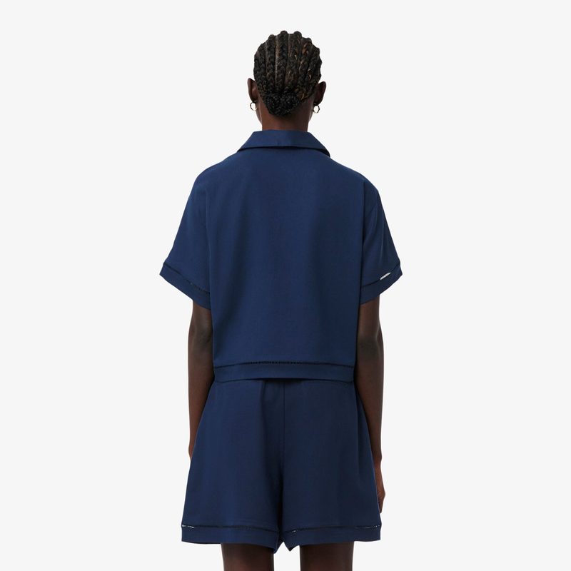 Женская рубашка Lacoste из смеси льна 5