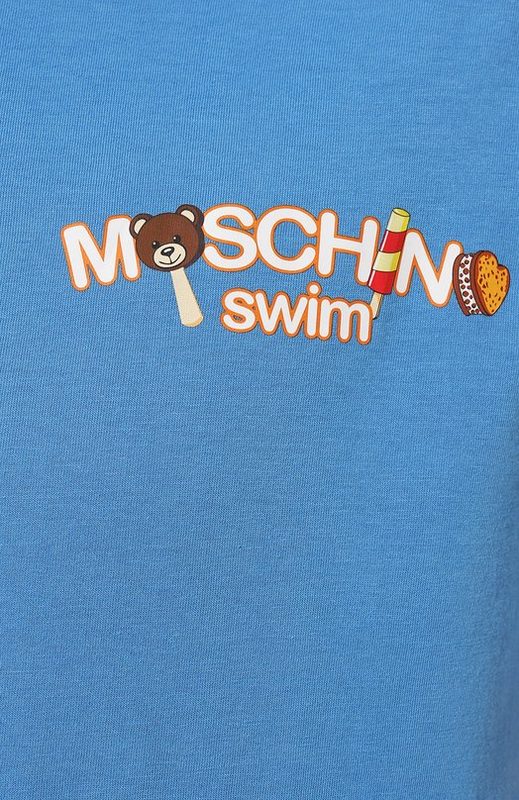 Хлопковая футболка Moschino 5