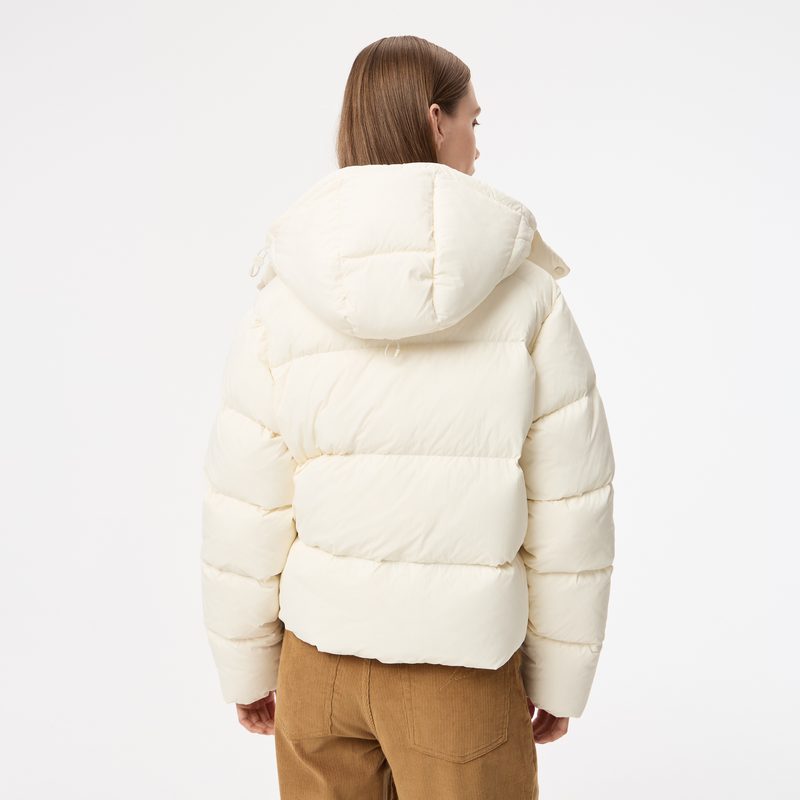 Женская короткая куртка Lacoste с капюшоном 2