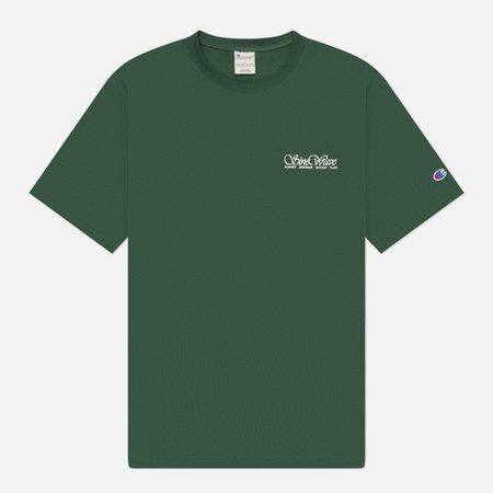 Мужская футболка Champion Reverse Weave Pinnacle Heavyweight Cotton Runn Sound 1, цвет зелёный