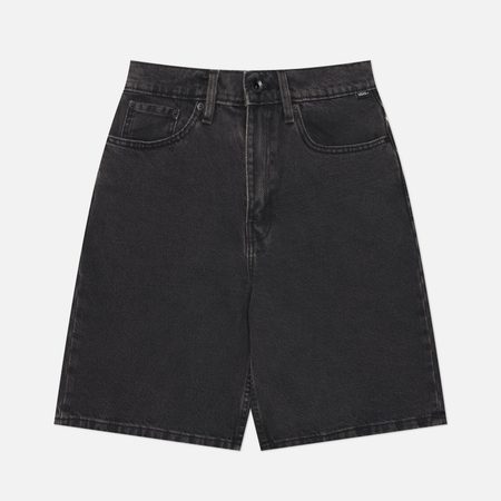 Мужские шорты Vans Check-5 Baggy Denim, цвет чёрный