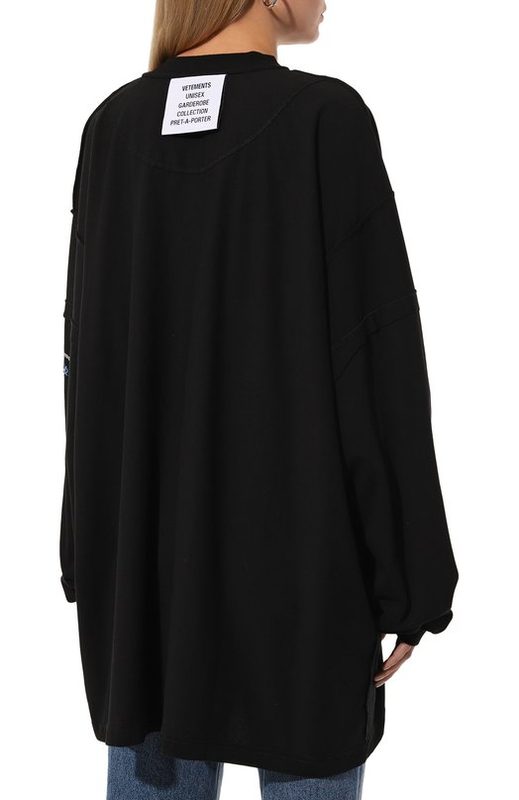 Хлопковый лонгслив VETEMENTS 4