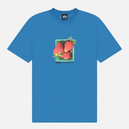 Мужская футболка Stussy Berries, цвет синий