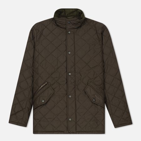 Мужская стеганая куртка Barbour Chelsea Sportsquilt, цвет оливковый